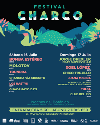 Festival Charco 2016: Bomba Estéreo, Xoel López, Molotov, Jorge Drexler, Toundra, Chico Trujillo, Tulsa...
