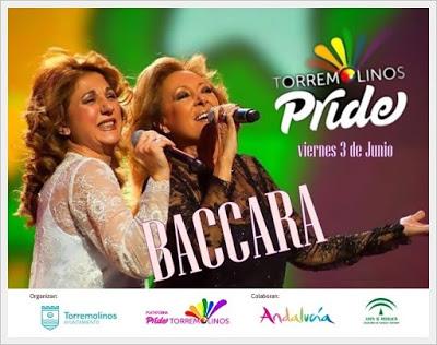 BACCARA en PRIDE TORREMOLINOS 2016 !!!