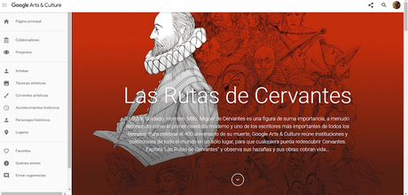 Las Rutas de Cervantes. Homenaje virtual de Google a Cervantes Las Rutas de Cervantes. Homenaje virtual de Google a Cervantes