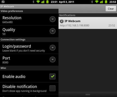 Convierte tu Android en una WebCam... Convierte tu Android en una WebCam...