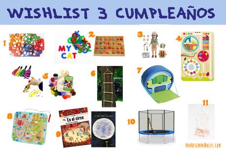 Ideas de regalo para el tercer cumpleaños ideas regalos 3 años