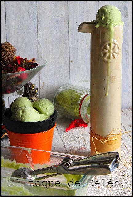 HELADO DE TÉ MATCHA SIN LACTOSA HELADO DE TÉ MATCHA SIN LACTOSA
