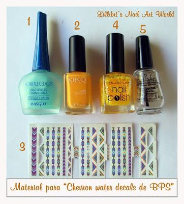 Chevron water decals de Born Pretty Store