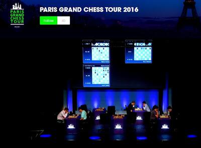 Magnus Carlsen en el París Grand Chess Tour (1ª y 2ª ronda a 25’ + 10”)