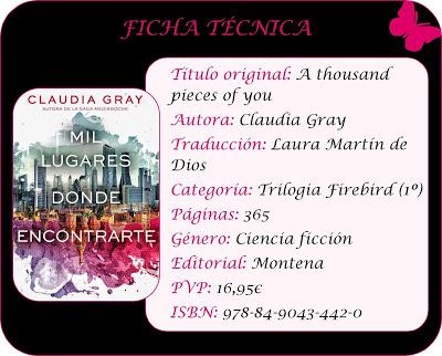 Reseña Mil lugares donde encontrarte, Claudia Gray