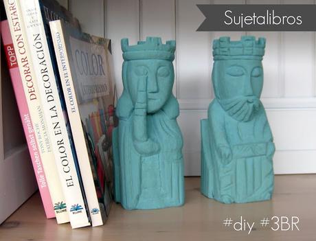 DIY: SUJETA LIBROS ACTUALIZADOS CON PINTURA DE TIZA DIY: SUJETA LIBROS ACTUALIZADOS CON PINTURA DE TIZA