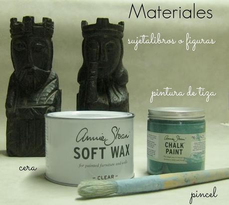 DIY: SUJETA LIBROS ACTUALIZADOS CON PINTURA DE TIZA DIY: SUJETA LIBROS ACTUALIZADOS CON PINTURA DE TIZA
