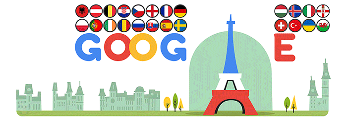 Google celebra el inicio de la Eurocopa 2016