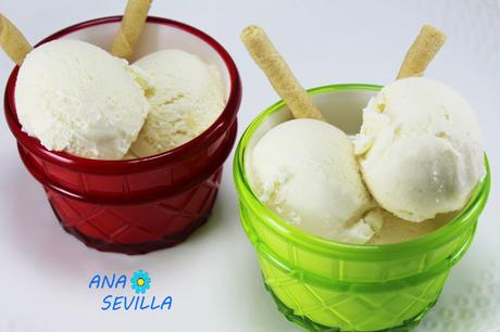 Helado de vainilla expres (Sin huevo)