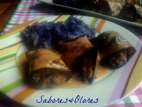 ROLLITOS DE BERENJENA A LA MEDITERRANEA ..... A MI GUSTO ROLLITOS DE BERENJENA A LA MEDITERRANEA ..... A MI GUSTO