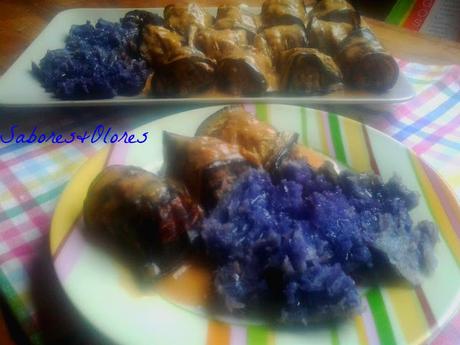 ROLLITOS DE BERENJENA A LA MEDITERRANEA ..... A MI GUSTO ROLLITOS DE BERENJENA A LA MEDITERRANEA ..... A MI GUSTO