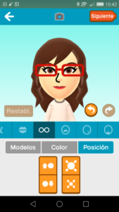 Miitomo gafas