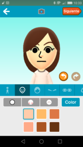 Miitomo color de piel