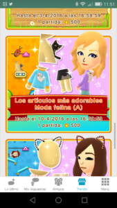 Miitomo tienda