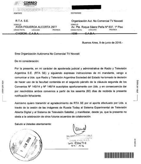 #Argentina El dictador Macri suspende la televisora RT Rusia Today #Argentina El dictador Macri suspende la televisora RT Rusia Today