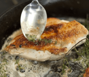 Receta de Hamburguesa de pollo con salsa de verduras pollo