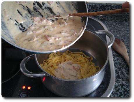Pasta fresca con beicon y champiñones recetasbellas-pasta-beicon-champiñones-11jun2016-11