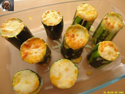 VASITOS DE CALABACIN RELLENOS Y GRATINADOS