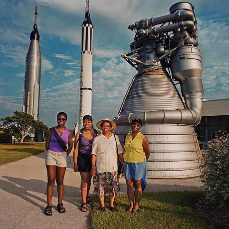 Family At Kennedy Space Center Cape Canaveral Fl
