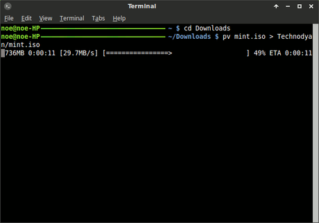 Comando PV en Linux PV Command in Linux Terminal