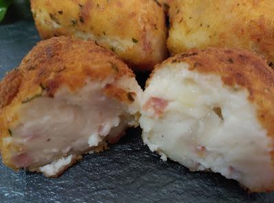 Croquetas gigantes de jamón