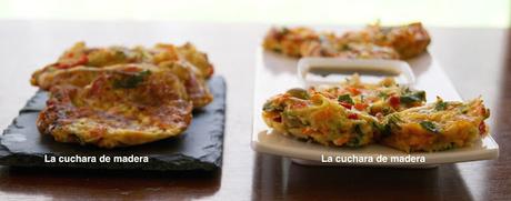 TORTAS DE VERDURAS Y ALMENDRAS