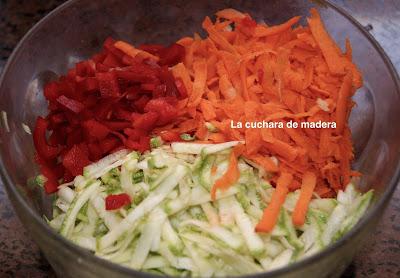 TORTAS DE VERDURAS Y ALMENDRAS