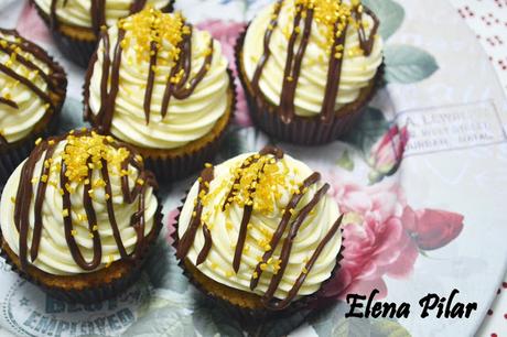 Cupcakes de plátano y Baileys Cupcakes de plátano y Baileys