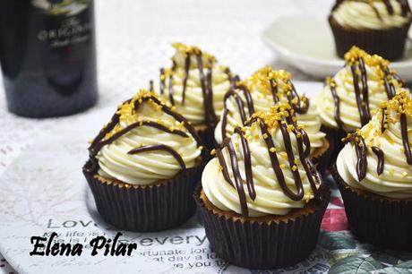 Cupcakes de plátano y Baileys Cupcakes de plátano y Baileys