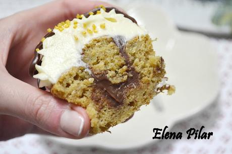 Cupcakes de plátano y Baileys Cupcakes de plátano y Baileys