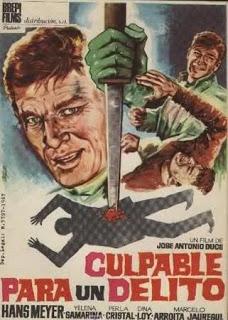 CULPABLE PARA UN DELITO (España, 1966) Intriga, Policíaco CULPABLE PARA UN DELITO (España, 1966) Intriga, Policíaco