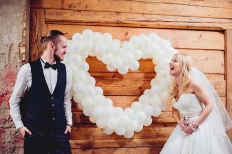 Decoración de bodas con globos...¡para enamorar!