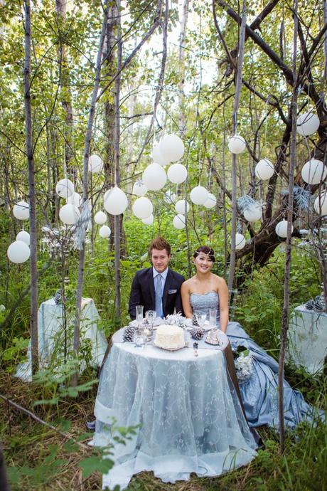 Decoración de boda al aire libre