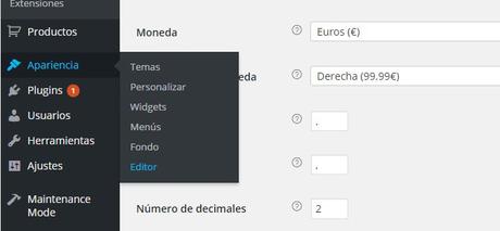 WooCommerce: Cómo mostrar más productos por página woocommerce apariencia editor