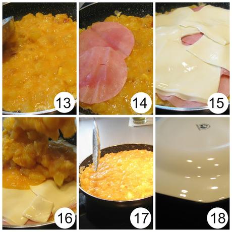 DIY-RECETA: TORTILLA DE PATATAS RELLENA DE JAMÓN Y QUESO