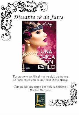 Sábado 18 junio, Club de Lectura UNA CHICA CON ESTILO en Barcelona Sábado 18 junio, Club de Lectura UNA CHICA CON ESTILO en Barcelona