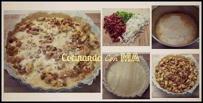 Quiché de Pollo y Cúrcuma Quiché de Pollo y Cúrcuma