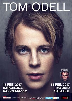 Tom Odell en Barcelona y Madrid en febrero de 2017