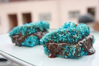 Desafío en la Cocina - blue coffee lamingtons