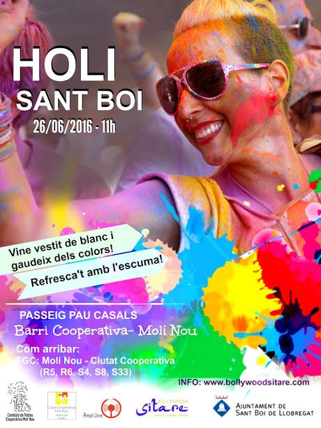 Holi a Sant Boi de Llobregat ¡2º edición del Festival de los colores 2016!
