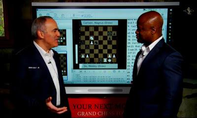 Magnus Carlsen en el Leuven (YourNextMove) Grand Chess Tour (2ª vuelta a Blitz - 5’ + 2”) Magnus Carlsen en el Leuven (YourNextMove) Grand Chess Tour (2ª vuelta a Blitz - 5’ + 2”)