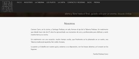 taberna pedraza, la gastroredactora copywriting, redaccion de textos, restaurantes, como escribir bien, como hacer un blog, taberna pedraza, restaurantes madrid