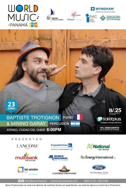 Concierto: Baptiste Trotignon & Minino Garay
