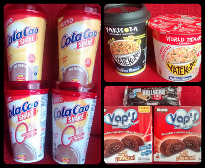 Colacao Shake, Yatekomo, Yakisoba, Vaps y Bollycao Zero Colacao Shake, Yatekomo, Yakisoba, Vaps y Bollycao Zero