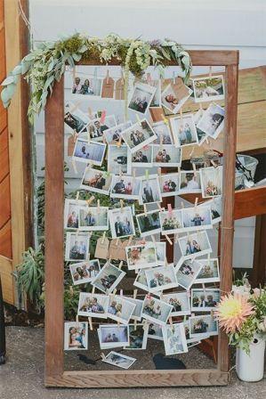 Ideas para colocar las fotos de tus invitados ae96e3b0befcb6c06ade928928cdd8e9