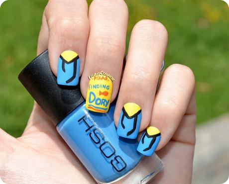 Nail Art Finding Dory - Buscando a Dory Nail Art Finding Dory - Buscando a Dory