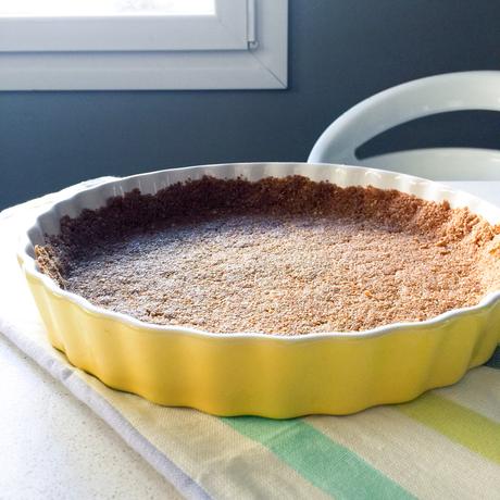 base de galletas de tarta de limón sin huevo