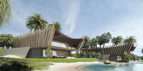 Vista exterior2_A-cero Projects COMPLEJO DE 8 VILLAS EN TAILANDIA DISEÑADO POR A-CERO
