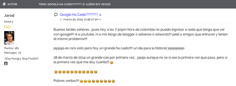 El bloqueo de Google en Ecuador también afectó a Colombia El bloqueo de Google en Ecuador también afectó a Colombia
