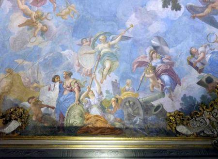 Meridiana de la “Palazzina” en Florencia Fresco Palazzina